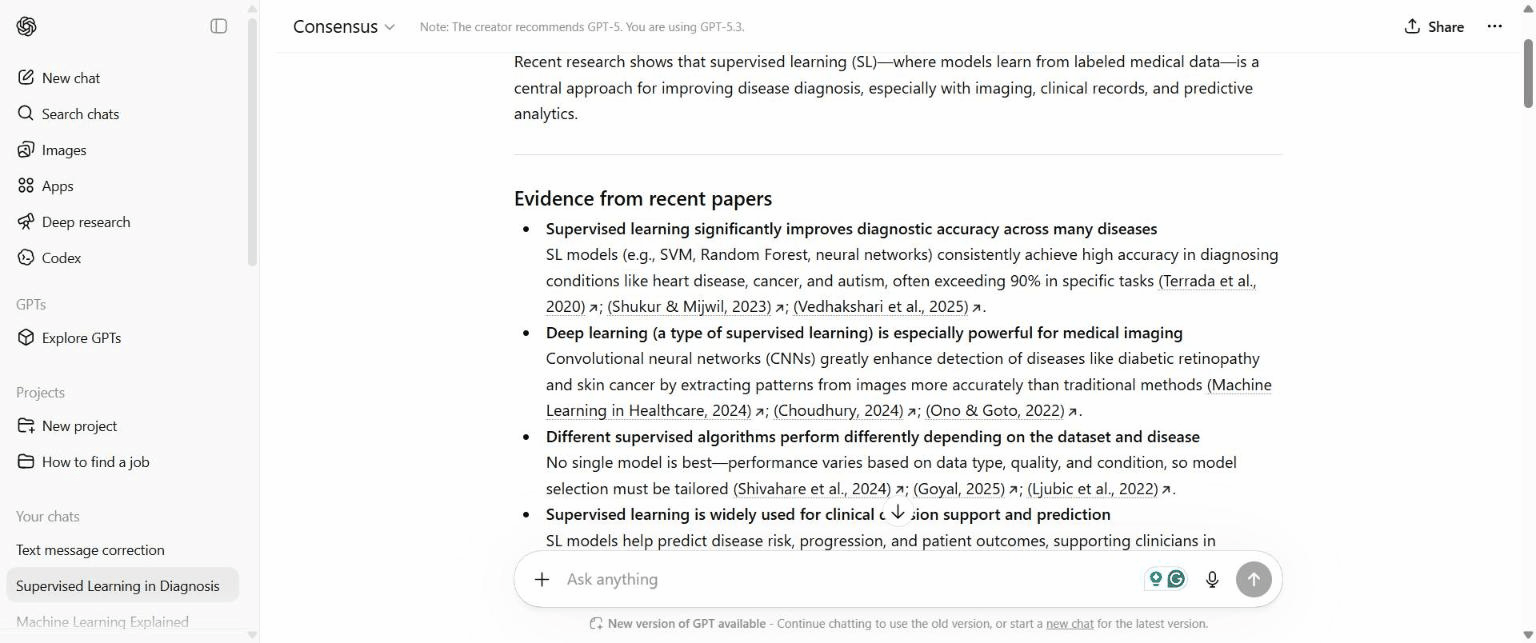 Consensus GPT screenshot